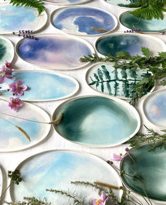 Ceramic Academy : Learn how to glaze Watercolor pieces