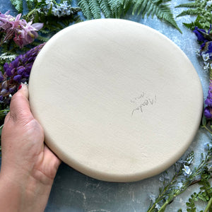 Abalone stoneware dinner plate/platter