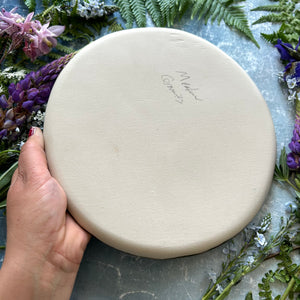 Abalone stoneware dinner plate/platter