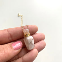 Load image into Gallery viewer, Cherry Agate Bottle Necklace