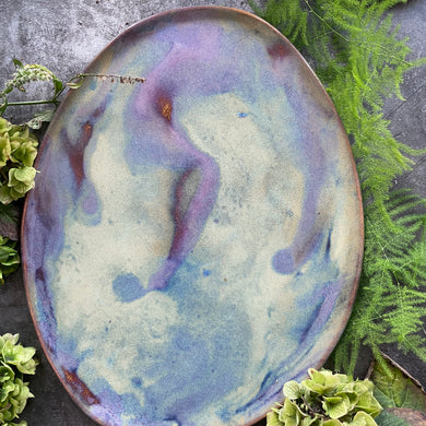 XL Abalone stoneware platter