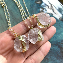 Load image into Gallery viewer, Natural Quartz Crystal 18K Necklace