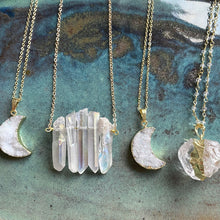 Load image into Gallery viewer, Natural Quartz Crystal 18K Necklace