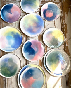 Ceramic Academy : Learn how to glaze Watercolor pieces