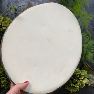 XL Abalone stoneware platter