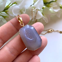 Load image into Gallery viewer, Rainbow Agate Geode Necklace