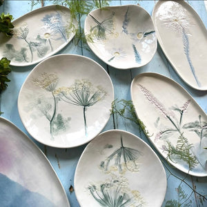 Ceramic Academy : Learn how to make and glaze Botanical/Flower pieces in porcelain