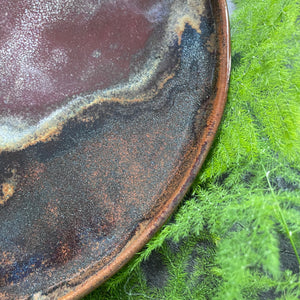 Abalone stoneware dinner plate/platter