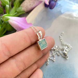 Amazonite Silver Necklace